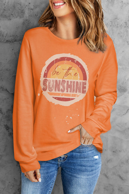 be the SUNSHINE Graphic Print Long Sleeve Top
