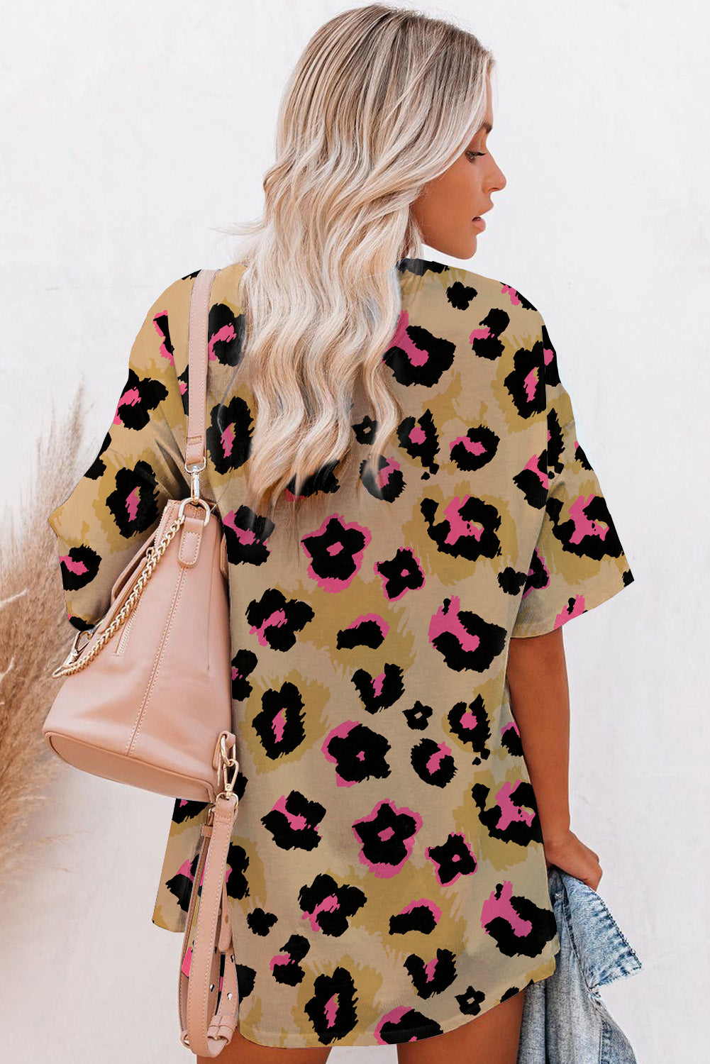 Print Drop Shoulder Pullover Long Sleeve Top