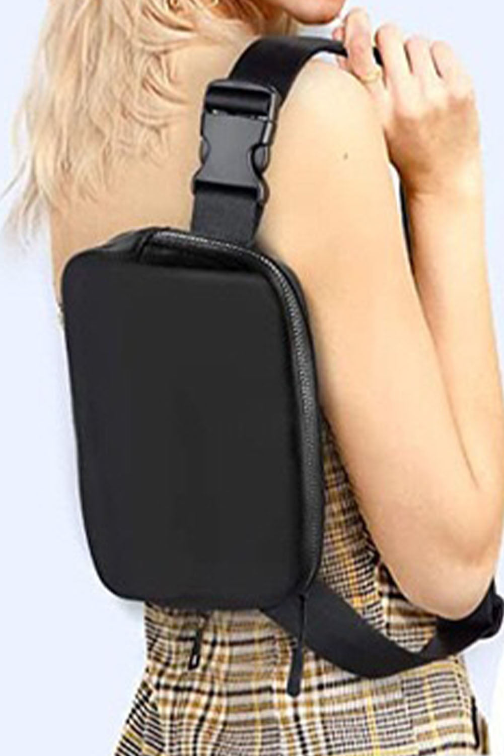 Waterproof Zipped Fanny Pack Crossbody Sling Bag