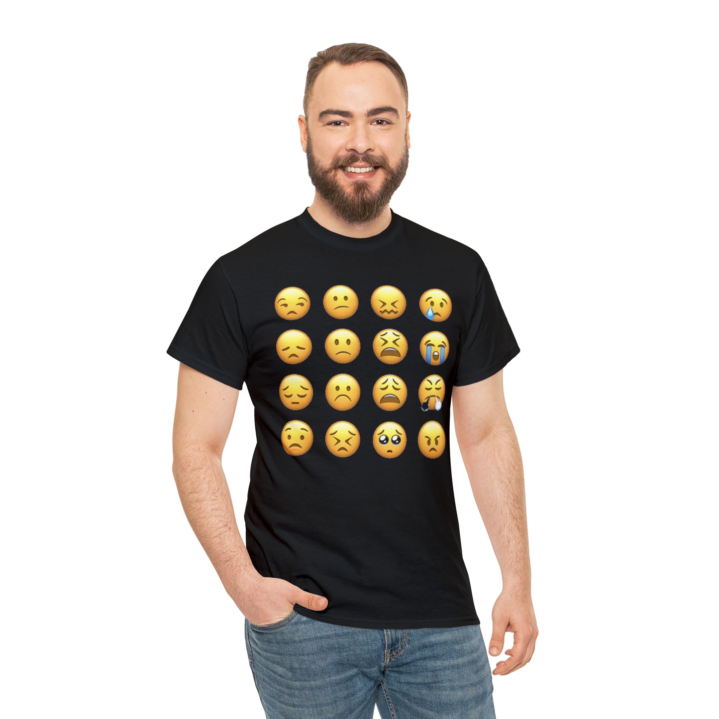 Emoji Unhappy Faces - Hurts Shirts Collection