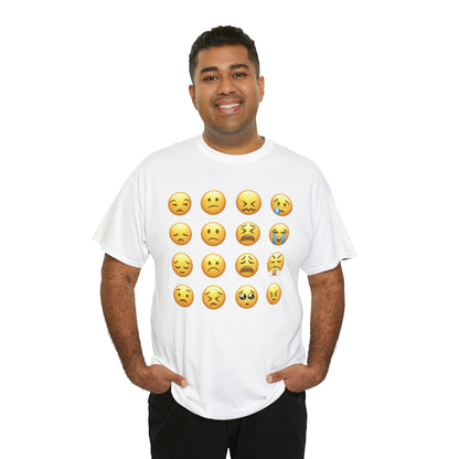 Emoji Unhappy Faces - Hurts Shirts Collection