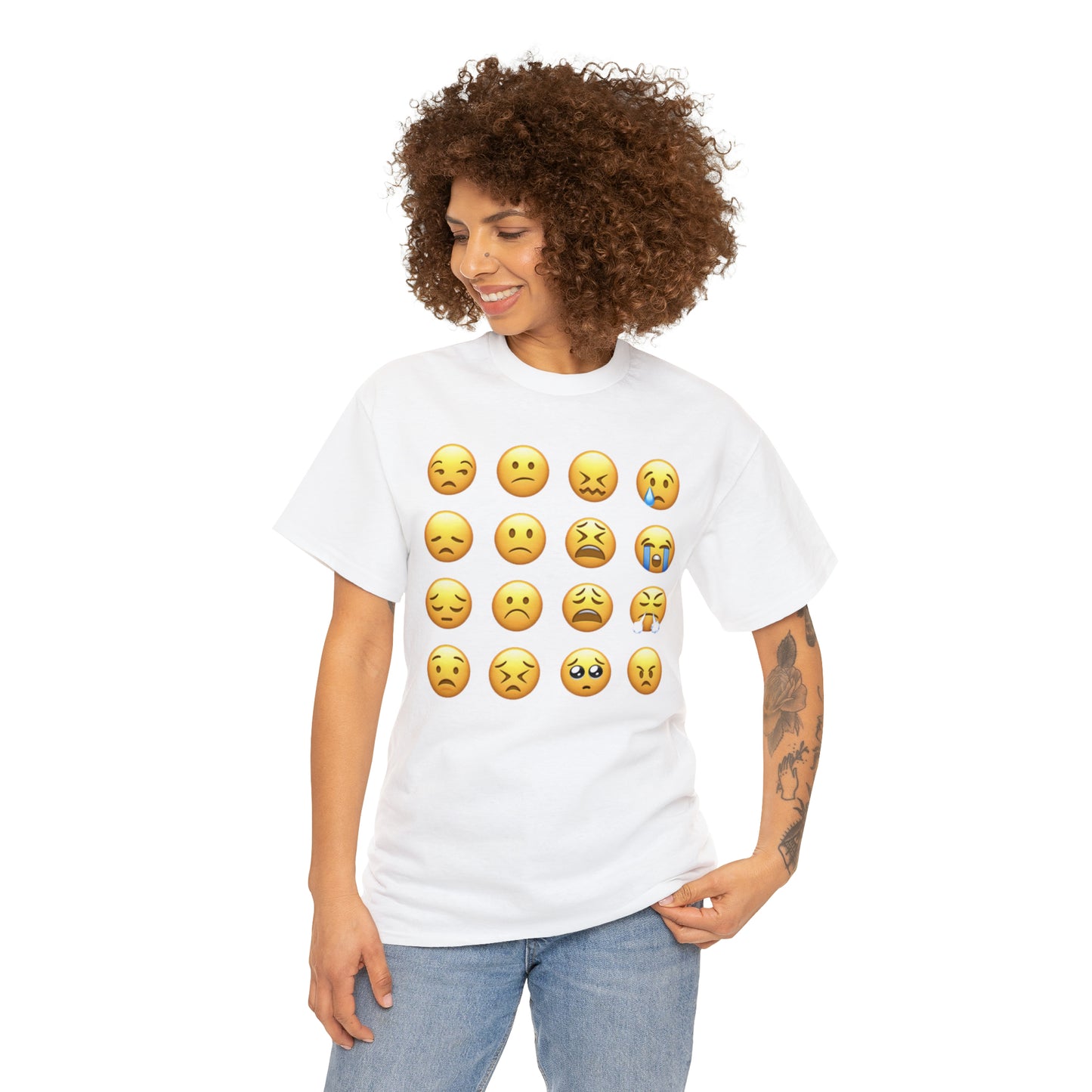 Emoji Unhappy Faces - Hurts Shirts Collection