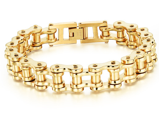 Men's Chain Link Bracelet (Gold)