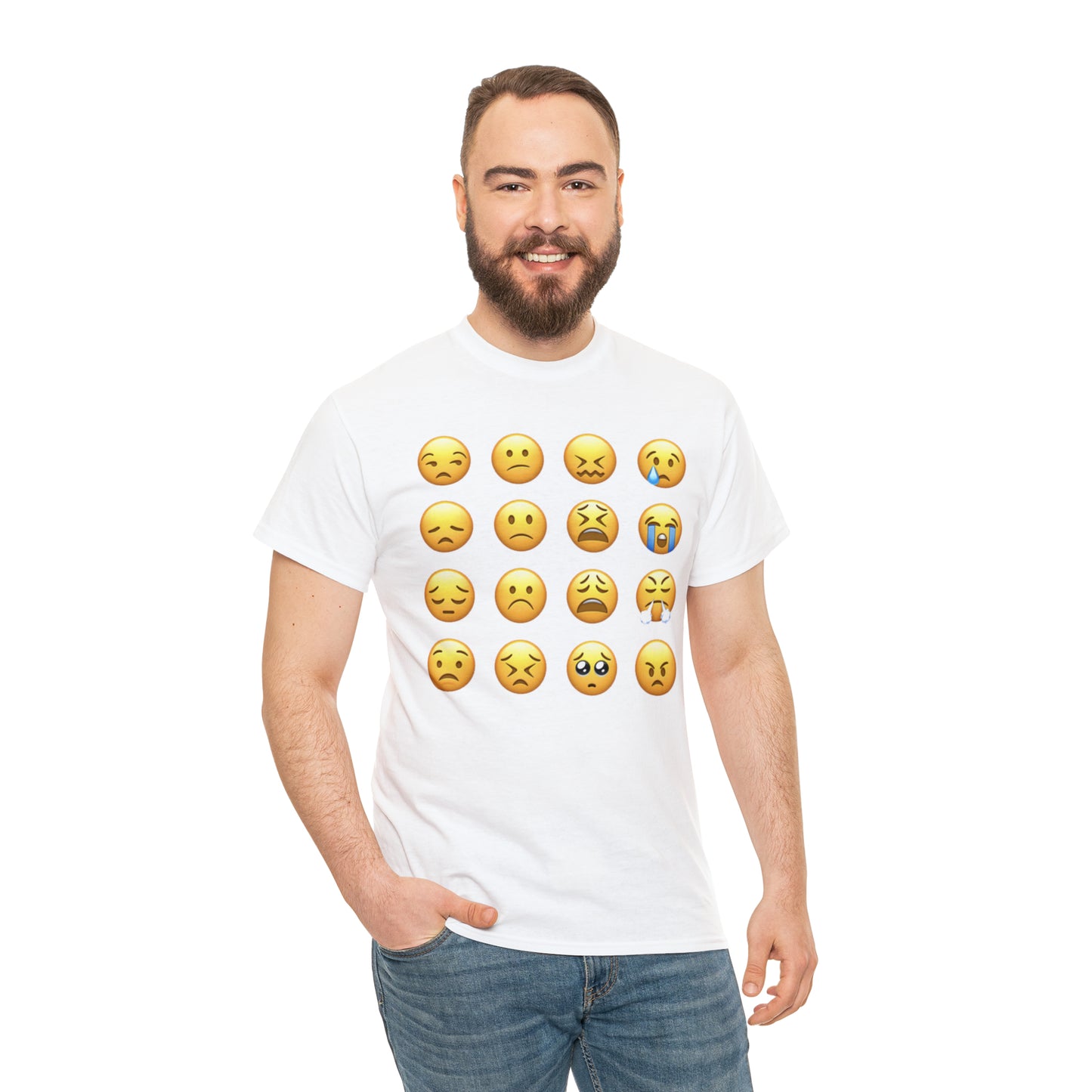 Emoji Unhappy Faces - Hurts Shirts Collection