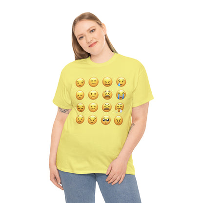 Emoji Unhappy Faces - Hurts Shirts Collection