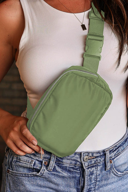 Waterproof Zipped Fanny Pack Crossbody Sling Bag