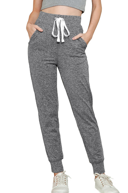 Casual Drawstring Drop Waist Pocketed Joggers