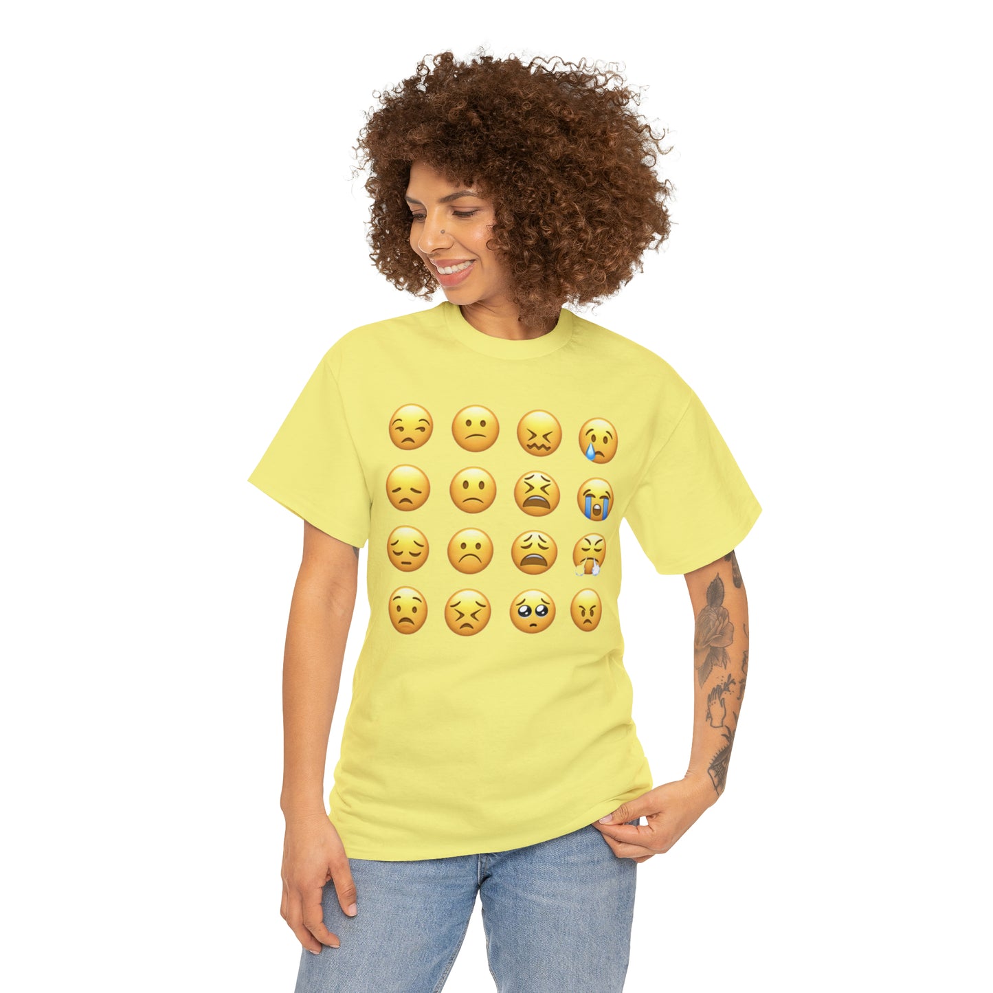 Emoji Unhappy Faces - Hurts Shirts Collection