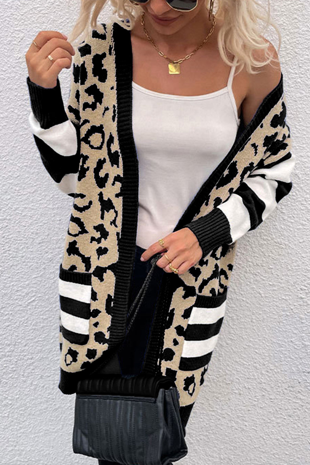 Express leopard print cardigan best sale