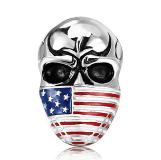 USA FLAG Masked Skull