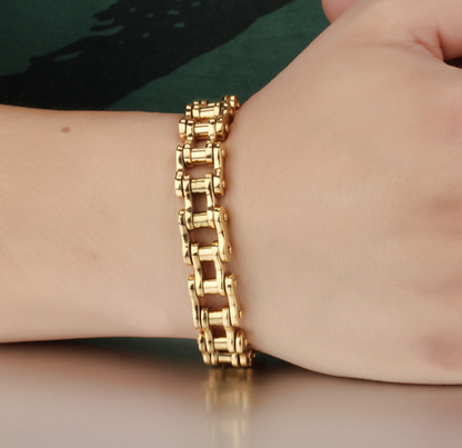 Men's Chain Link Bracelet (Gold)