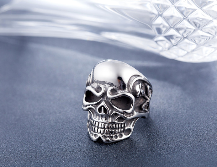 Skeleton Skull Ring