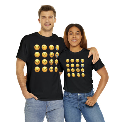 Emoji Unhappy Faces - Hurts Shirts Collection