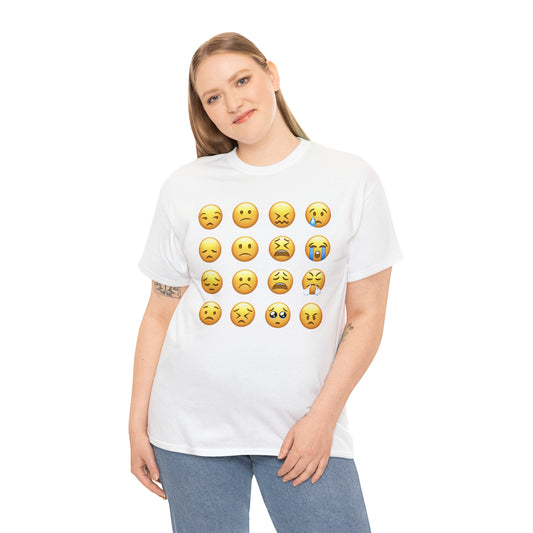 Emoji Unhappy Faces - Hurts Shirts Collection