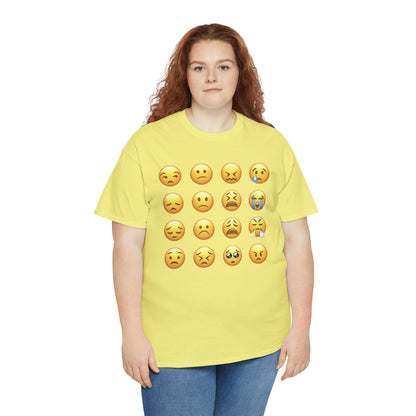 Emoji Unhappy Faces - Hurts Shirts Collection