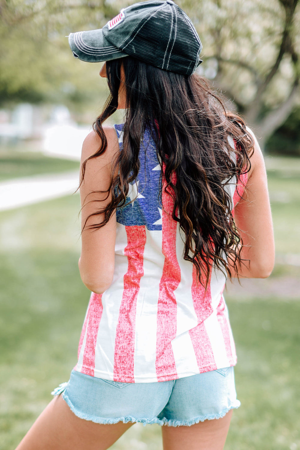 Star Stripes National Day Tank Top