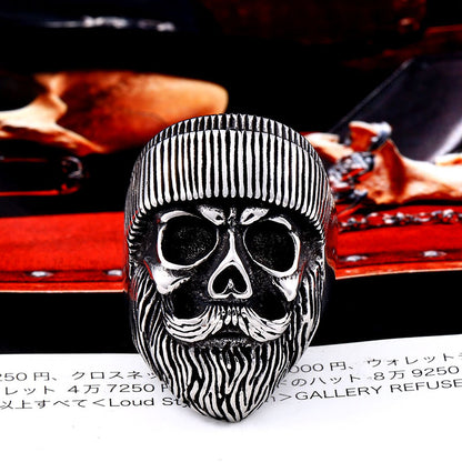 Ski Cap Skull Rings