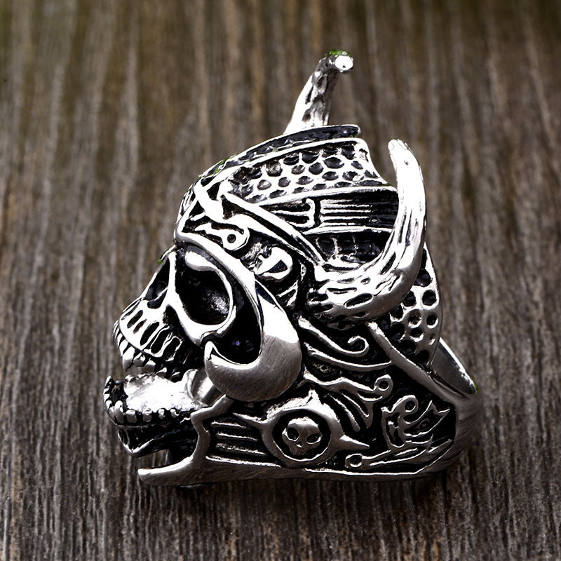 Helmet Warrior Skull Ring