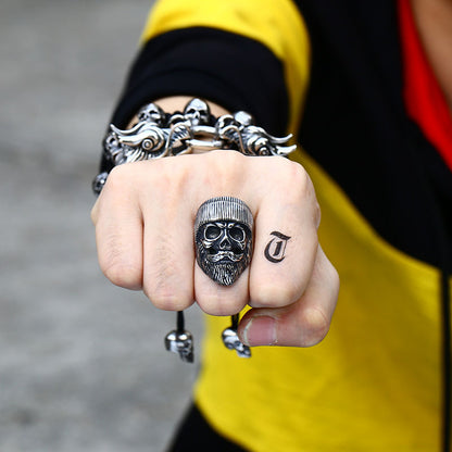 Ski Cap Skull Rings