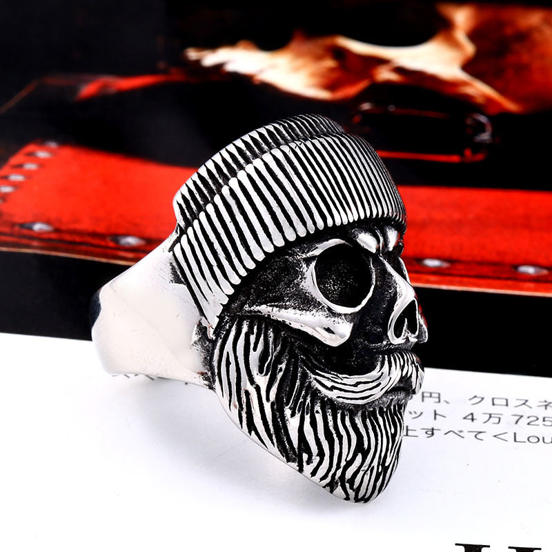 Ski Cap Skull Rings