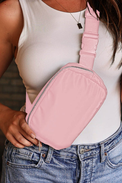 Waterproof Zipped Fanny Pack Crossbody Sling Bag