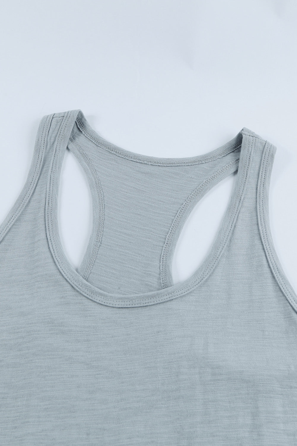 Scoop Neck Basic Solid Tank Top