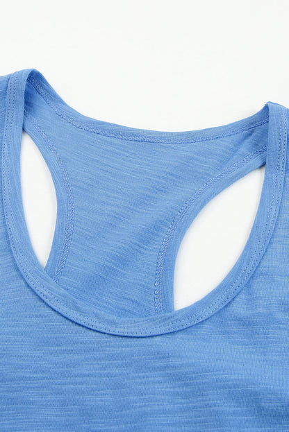 Scoop Neck Basic Solid Tank Top