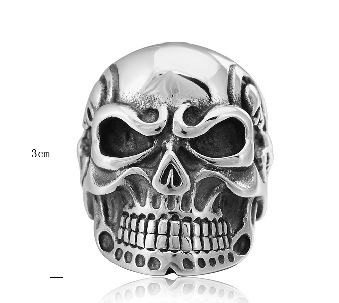 Skeleton Skull Ring