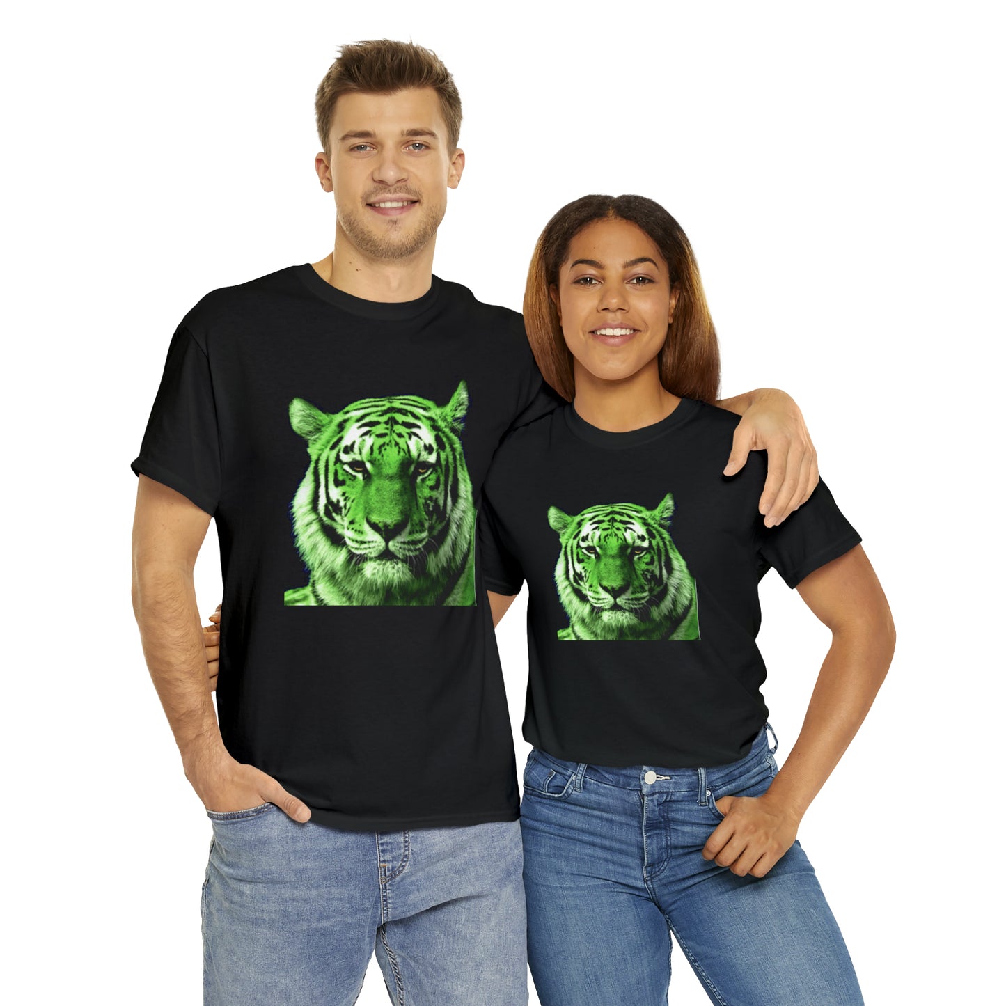 Green Tiger Front / Back Designs - Hurts Shirts Collection