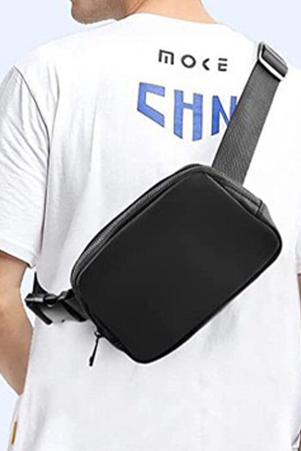 Waterproof Zipped Fanny Pack Crossbody Sling Bag