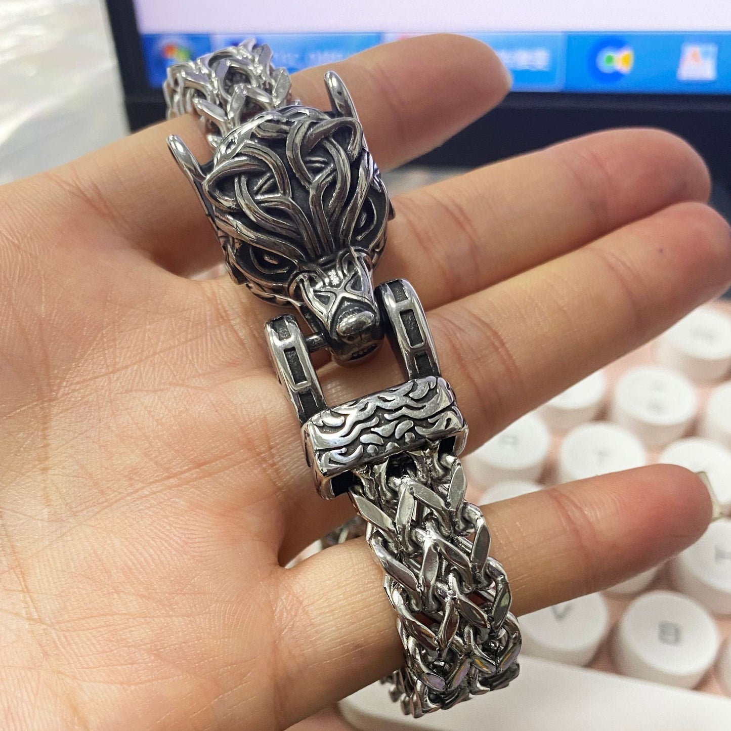 Men's Dragon Head Bracelet