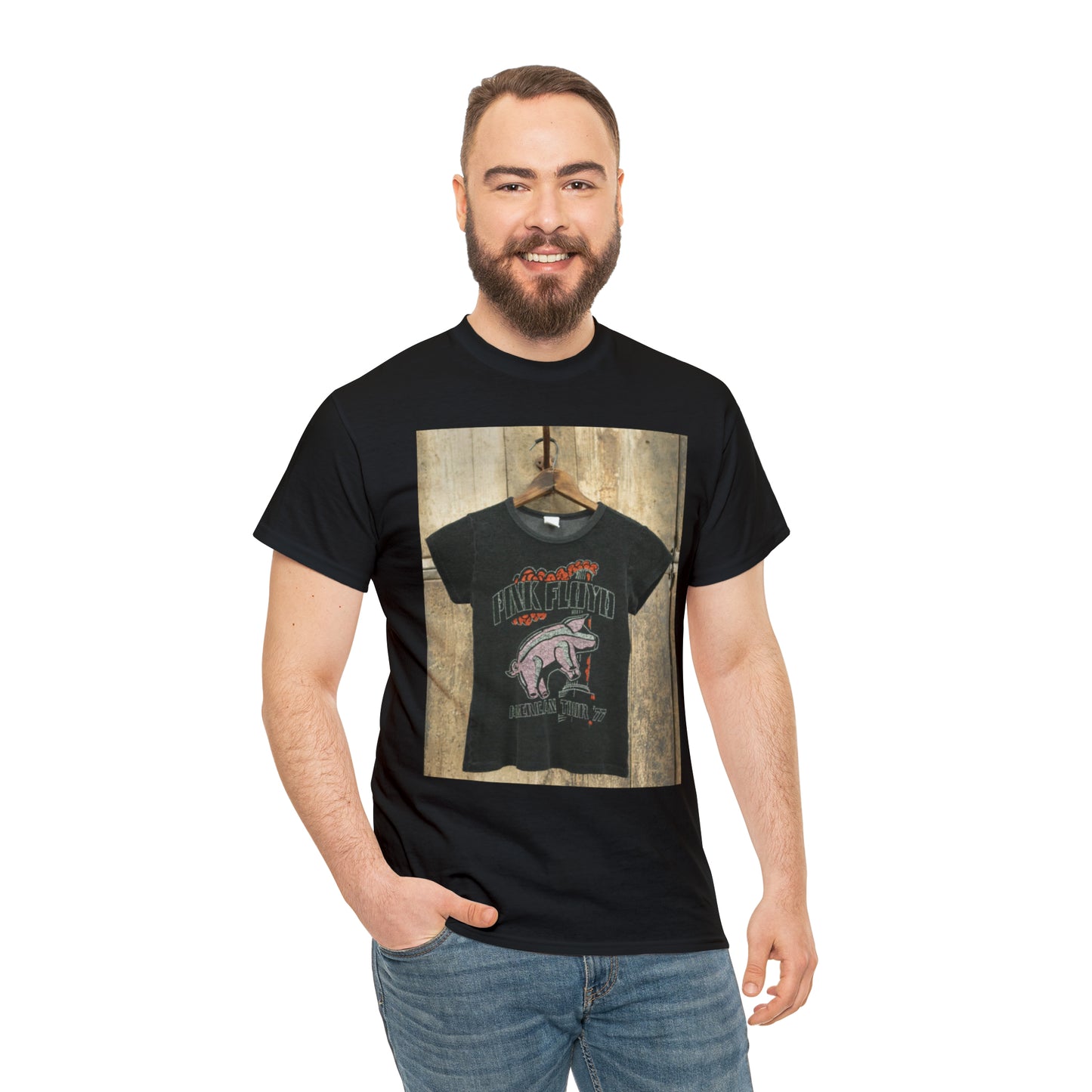 PINK FLOYD TERRYCLOTH SHRUNKEN TEE - Hurts Shirts Collection