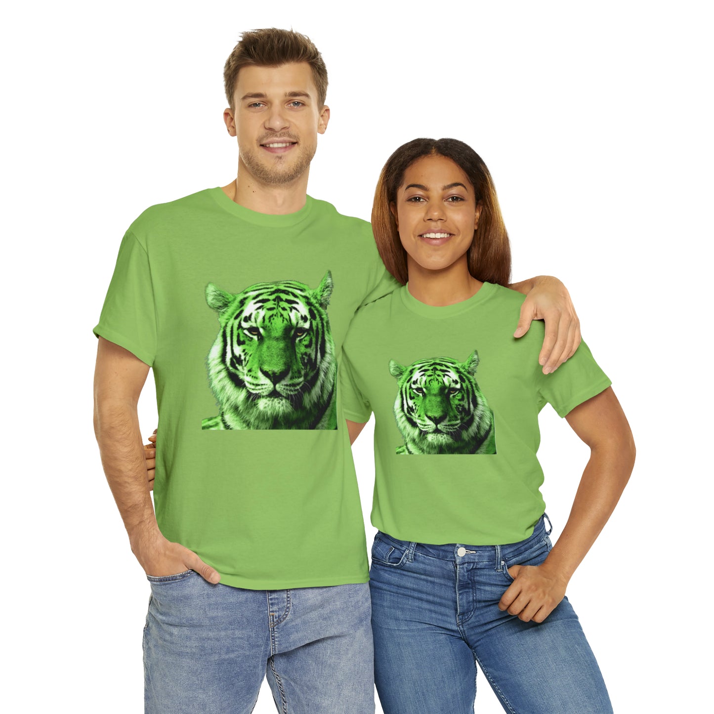 Green Tiger Front / Back Designs - Hurts Shirts Collection