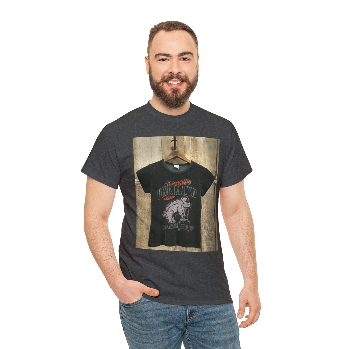 PINK FLOYD TERRYCLOTH SHRUNKEN TEE - Hurts Shirts Collection