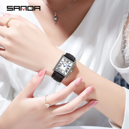 Sanda Rectangular Wrist Watches for Women.
