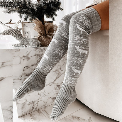 Christmas Over-the-Knee Knitted Long Socks