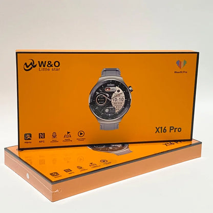 W&O X16 Pro Smart Watch Men 1.53 Inch HD Screen Bluetooth Call for Android IOS