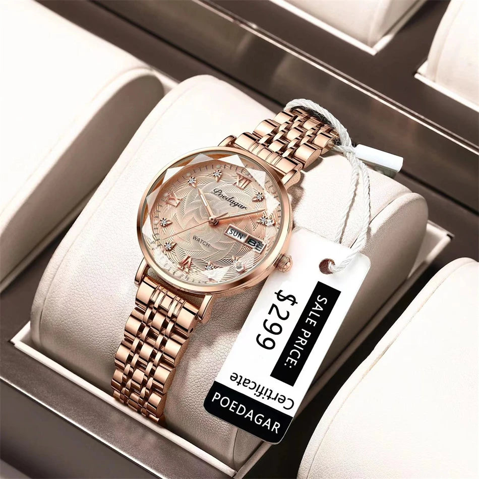 POEDAGAR Women New Fashion Luxury Watch