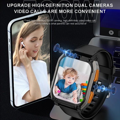 5MP HD Dual Camera Smart Watch 4G Net SIM Card Google Play Youtube NEW T3 GPS WIFI Position Tiktok Call Android 9 Smartwatch