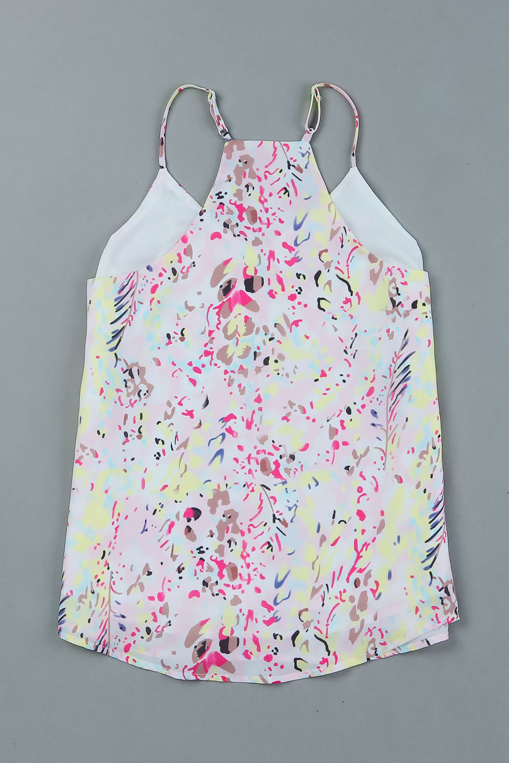 Multicolor Abstract Print Boho Spaghetti Strap Camisole