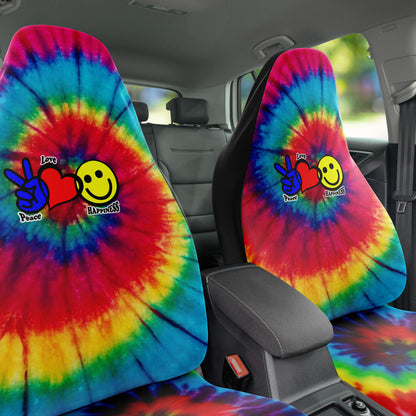 Peace, Love & Happiness Seat Covers