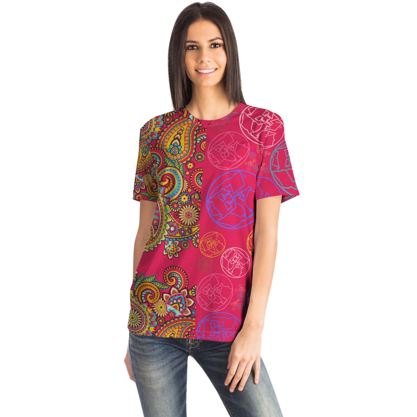 Express Your Style T-Shirt With EYS Logo & Paisley Pattern Limited Edition