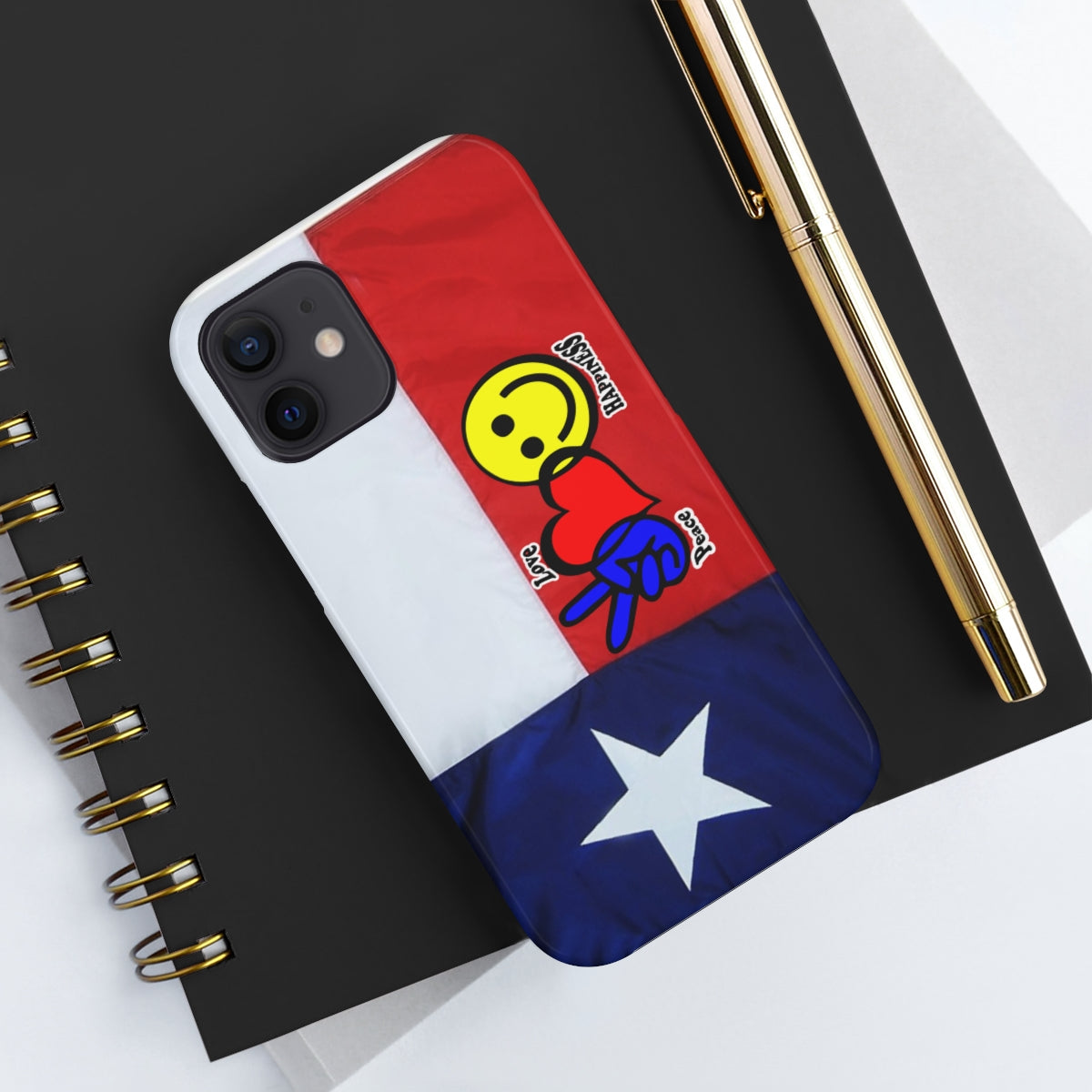 I-Phone Tough Case - Peace, Love & Happiness Texas Style