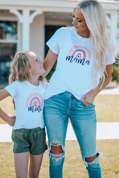 Women Graphic Round Neck Tee Shirt (Mother & Daughter Collection item)