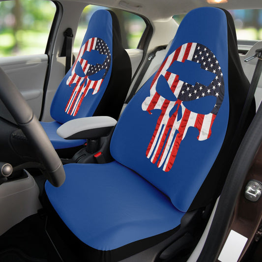 US Flag Punisher Logo Car Seat Covers
