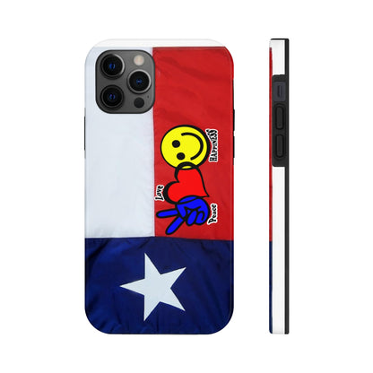 I-Phone Tough Case - Peace, Love & Happiness Texas Style