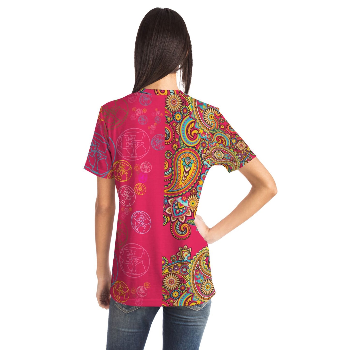 Express Your Style T-Shirt With EYS Logo & Paisley Pattern Limited Edition