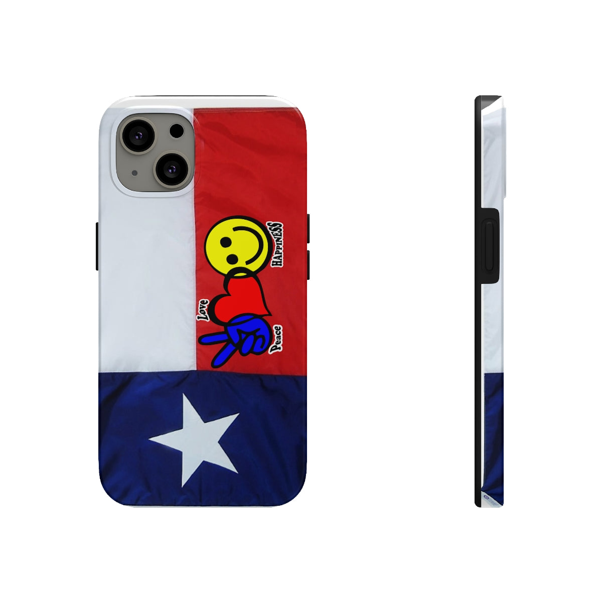 I-Phone Tough Case - Peace, Love & Happiness Texas Style