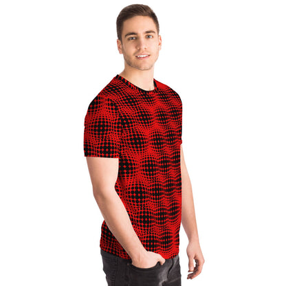 EYS - Dotted Sphere Pattern Red and Black Color Shirt