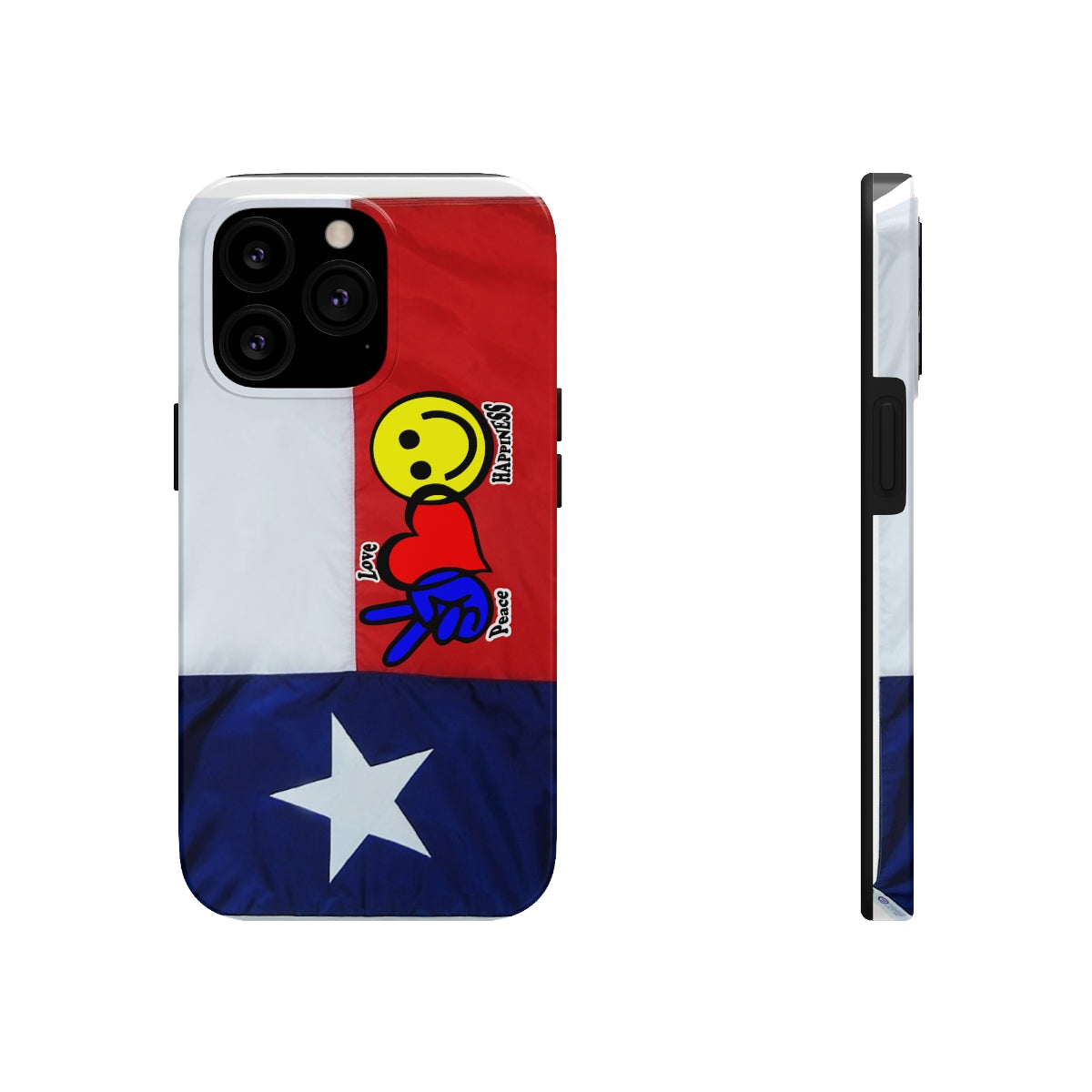 I-Phone Tough Case - Peace, Love & Happiness Texas Style